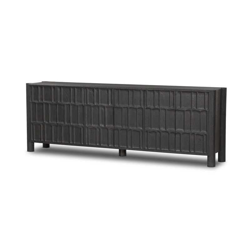 Buffet de 98 po de largeur Junie, Noir