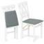 Chaises de cuisine pliantes avec structure rembourrée en bois d'hévéa et cuir PVC-1060256117-1060256104-1060256115