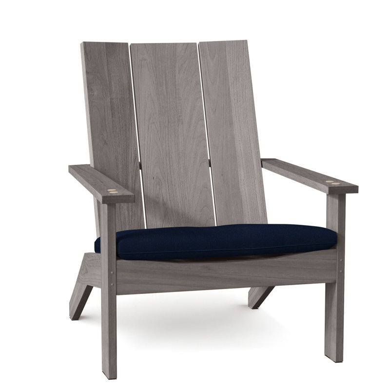 Méridienne Ashir, Welt, Velours indigo, Huître teck