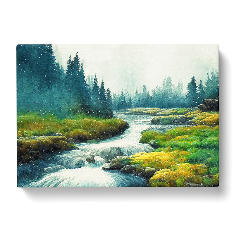 Summer Forest Stream Vol.3 - Wrapped Canvas