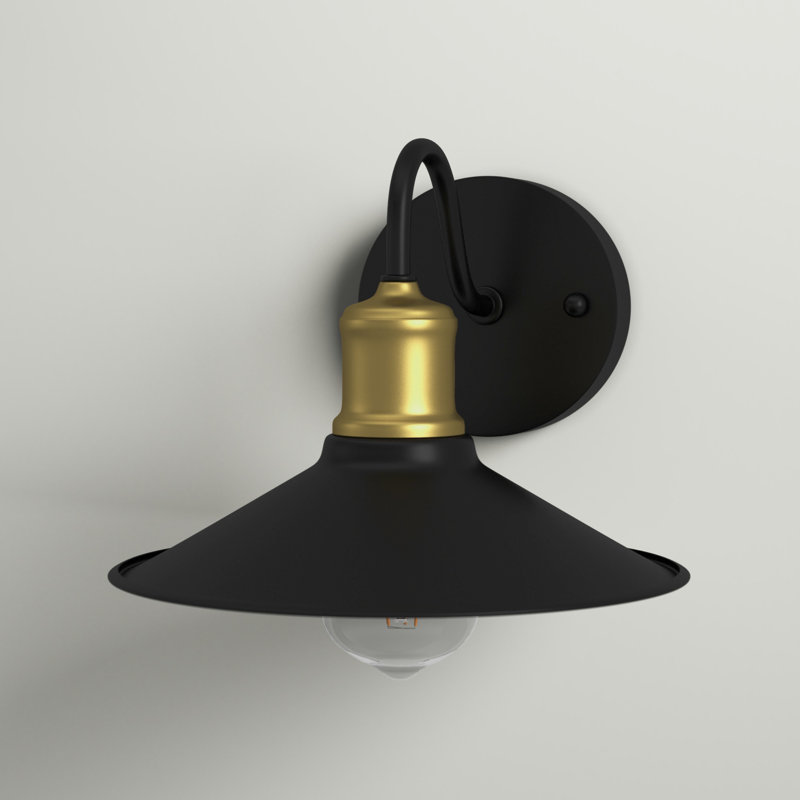 Morgan Wall Sconces, Black/Gold