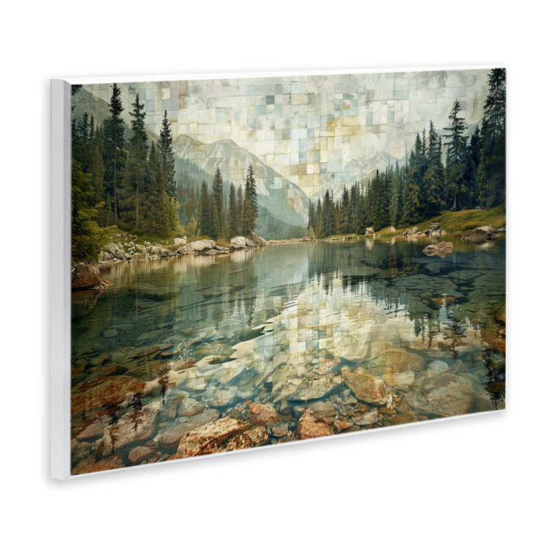  «Tile Mountain Landscape» par LSR Design Studio, H 10 po x l 15 po