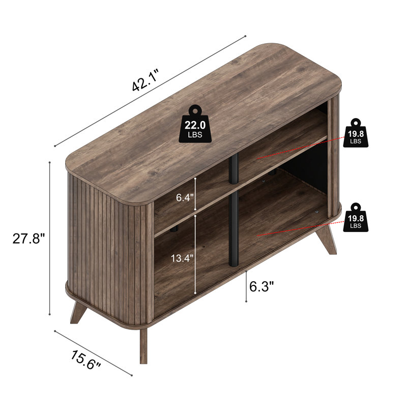 Buffet FLUTORIA, Brun
