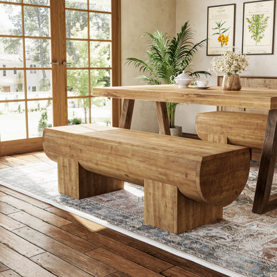 Solid Wood Dining Bench