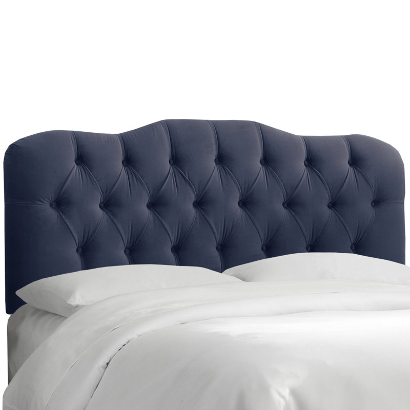 Tête de lit tapissier Roselare, Double, Microsuède rose clair