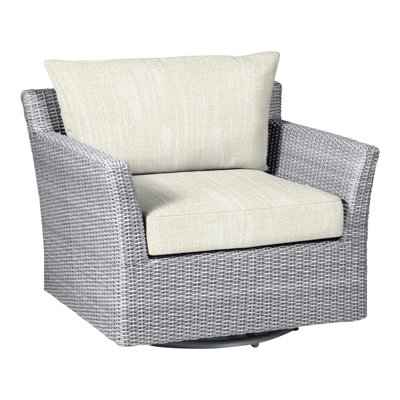 Fauteuil oscillant tissé Club - Huître