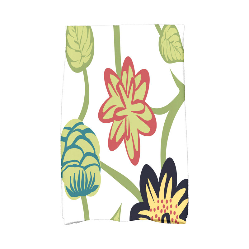 Serviette tropicale à la main, Bleu marine