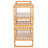 Vallis 12 Pair Solid Wood Shoe Rack