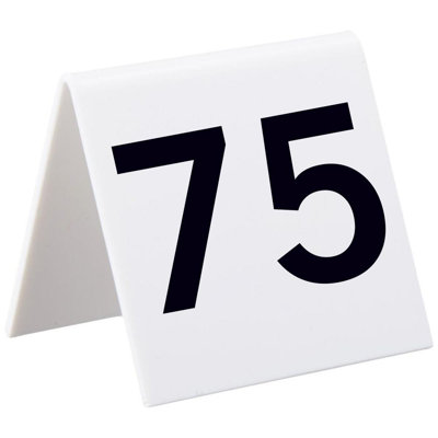 Numbers 51 to 75 Number Cards