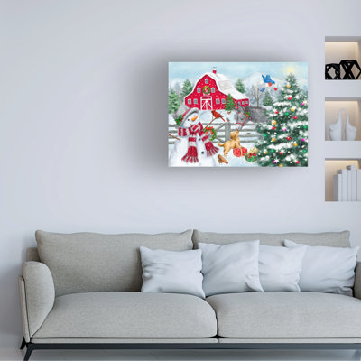 Bolog MAKIKO Winter Farm Canvas Art