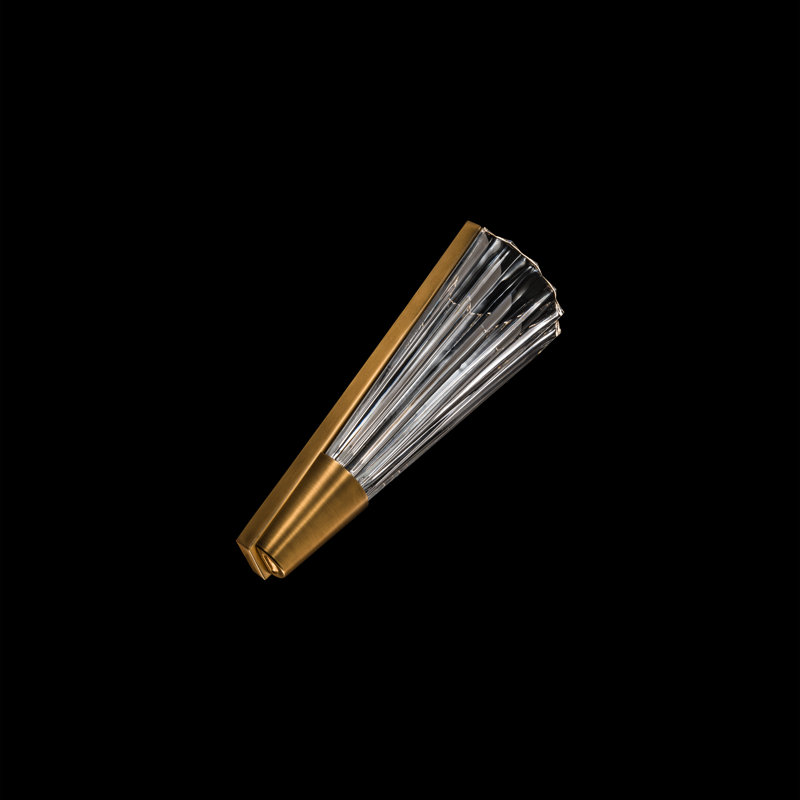 Origami 1 - Light LED Dimmable Wallchiere, Aged Brass