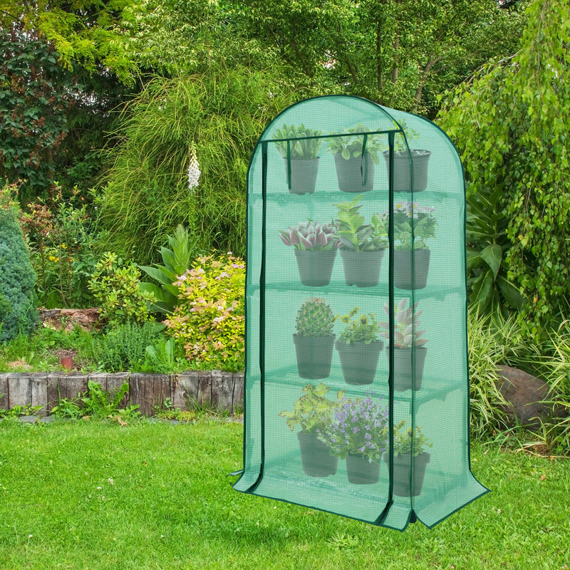 4-Tier Portable Mini Greenhouse With Shelves