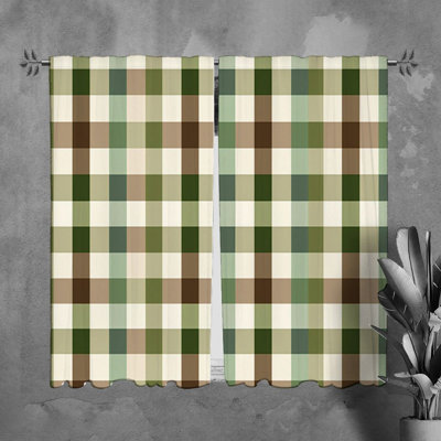 Paire de rideaux obscurcissant en polyester Sivine