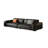 Black Genuine Leather Modular Sofa cushion couch-87929157-87929163