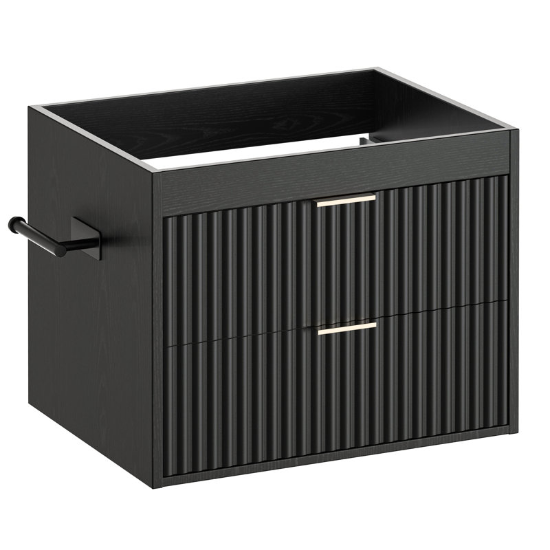 Base de meuble-lavabo simple 24 po seulement, Black