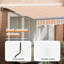 vidaXL 300 cm W x 250 cm D Polyester Retractable Door / Window Awning