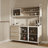 Industrial Bar Cabinet With Wire Doors & 3 Drawers-2092628613