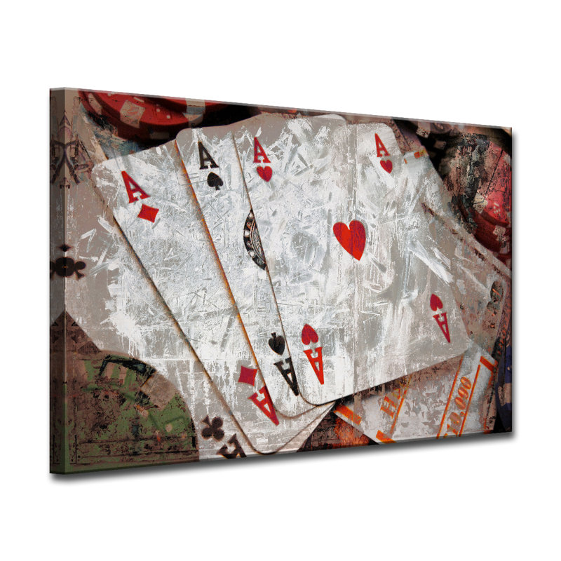 « poker ii », impression sur toile