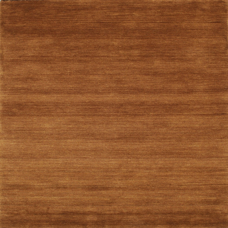 Tapis contemporain brun, Carré 7 pi