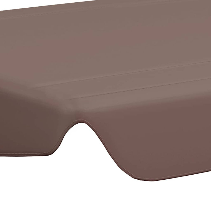 Auvent de remplacement en tissu orange Maylin, Brun, L 59,1 po / 51,2 po x P 41,3 po / 27,3 po