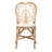 Scheel Fabric Rattan Side Chair Dining Chair