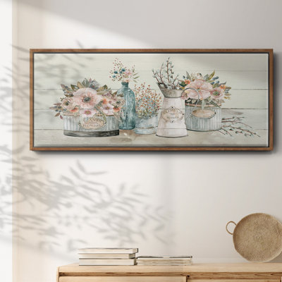 Flower Market- Framed Canvas