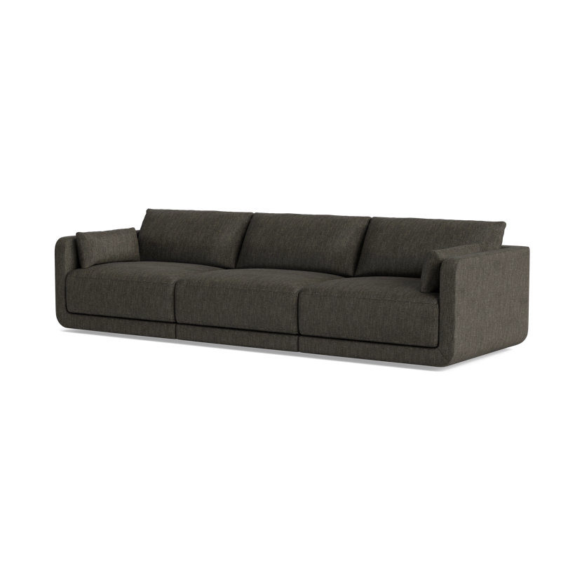 Eva Modular Sofa, Performance Weave - Onyx