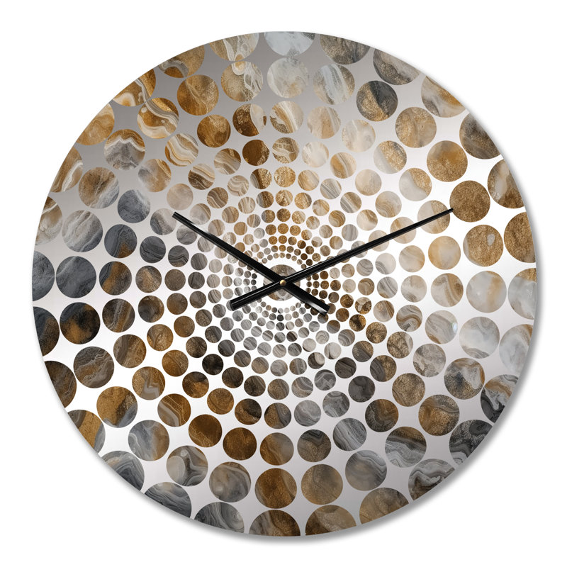 Mulbah - Abstract Marble Wall Clock, Small