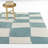Enyo Light Blue Organic Checkered Area Rug-1603087189