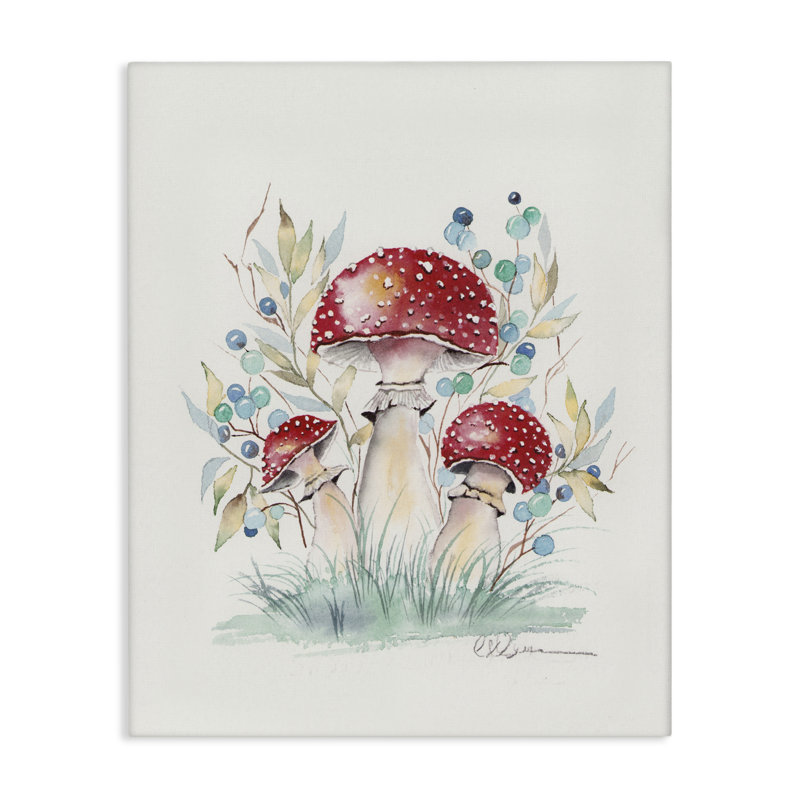 Toile de champignon Toadstool, conception de Cady, H 20 po x l 16 po