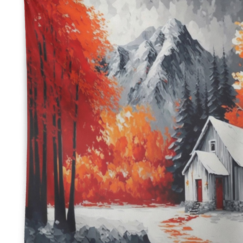 - Tapisserie murale paysage, H 32 po x l 39 po