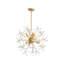 Lustre 6 lumières Dandelion en or mat