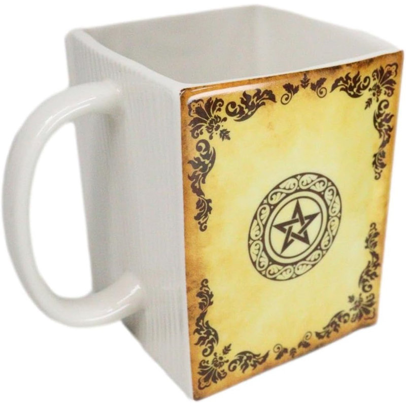 Tasse carrée en céramique jaune