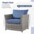 Laryan Wicker 7 - Person Modular Patio Conversation Set with Cushions-1977150795
