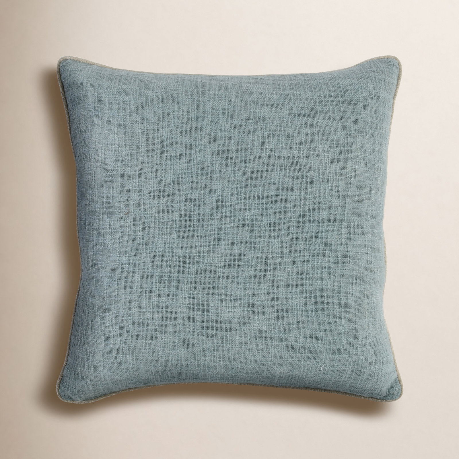 Fiora 22" x 22" Cotton Throw Pillow, Cove Blue