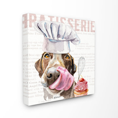 «Chocolate Labrador Dog Kitchen Bakery Pet», reproduction d'art