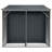 vidaXL Garden Shed Metal Outdoor Storage Tool Shed House Galvanized Steel-111827809-111827805