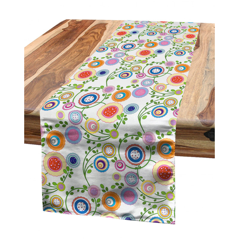 Candy Cane Table Runner, White