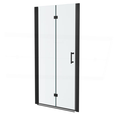 30"W X 72"H Fold Frameless Shower Door With Tempered Glass