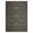 Allendale Aura Modern Machine Washable Red / Green Indoor Area Rug with Non-Slip Backing-765518143