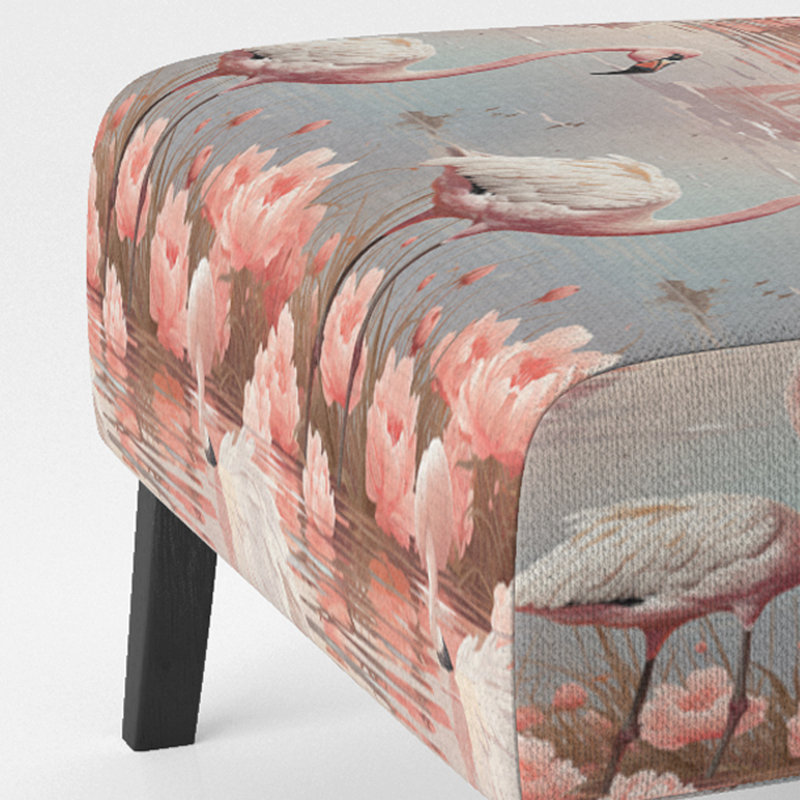 Fauteuil de chambre Vintage Flamingo Charm