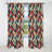 Light Red And Blue Geometric Chevron - Abstract Geometric Chevron Blackout Curtain - 1 Panels-107535721