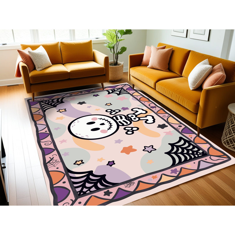 Tapis de Noël lavable The Holiday Aisle®, Rectangle 7 pi x 9 pi