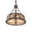 36" Long Winter Pine Oblong Inverted Pendant