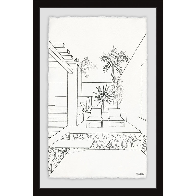 «Swim and Relax» - Reproduction de photo encadrée sur papier, H 24 po x l 16 po x P 1,5 po