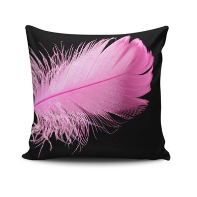 Coussin décoratif Cecilya, 17,0 x 17,0 pouces, 50% coton / 50% polyester, lavable à la machine, repassable, rembourrage en silicone, fermeture à glissière dissimulée | Coussin décoratif doux et élégant pour le salon, la chambre à coucher et le bureau
