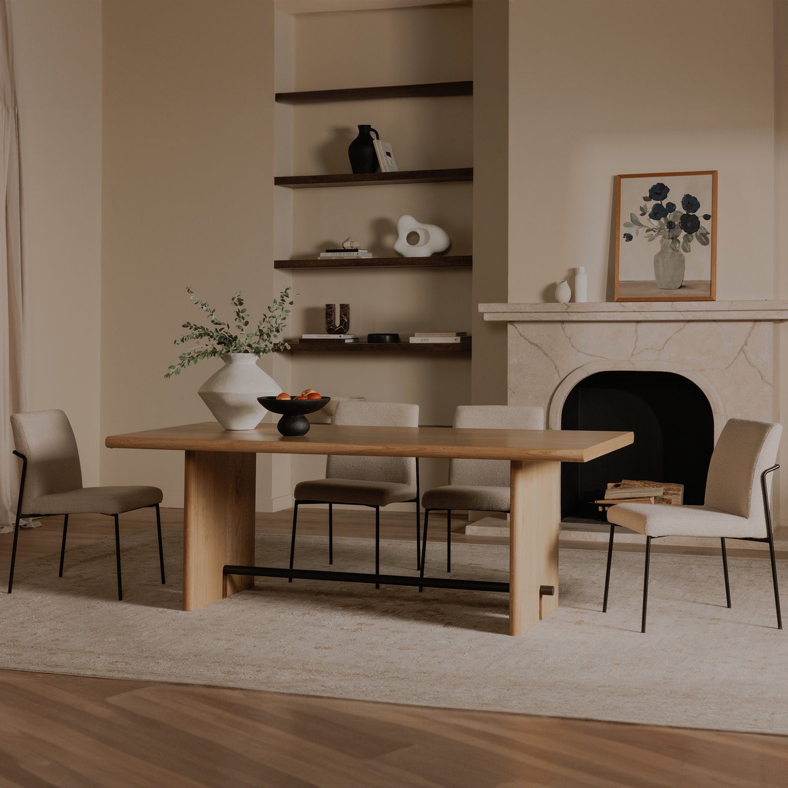 Waast Dining Chair, Ivory