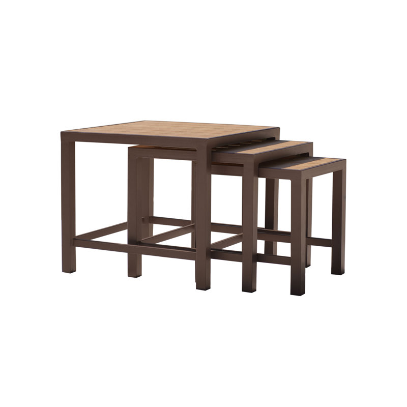 Table basse gigogne en aluminium 3