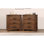 Rustic Three Drawer Reclaimed Solid Wood Farmhouse Nightstand Set Of Two