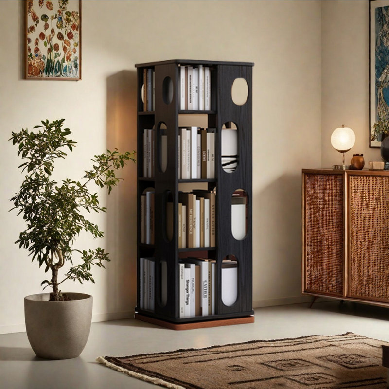 Bibliothèque américaine, (5 tablettes) H 49,21 po x l 17,32 po x P 17,32 po